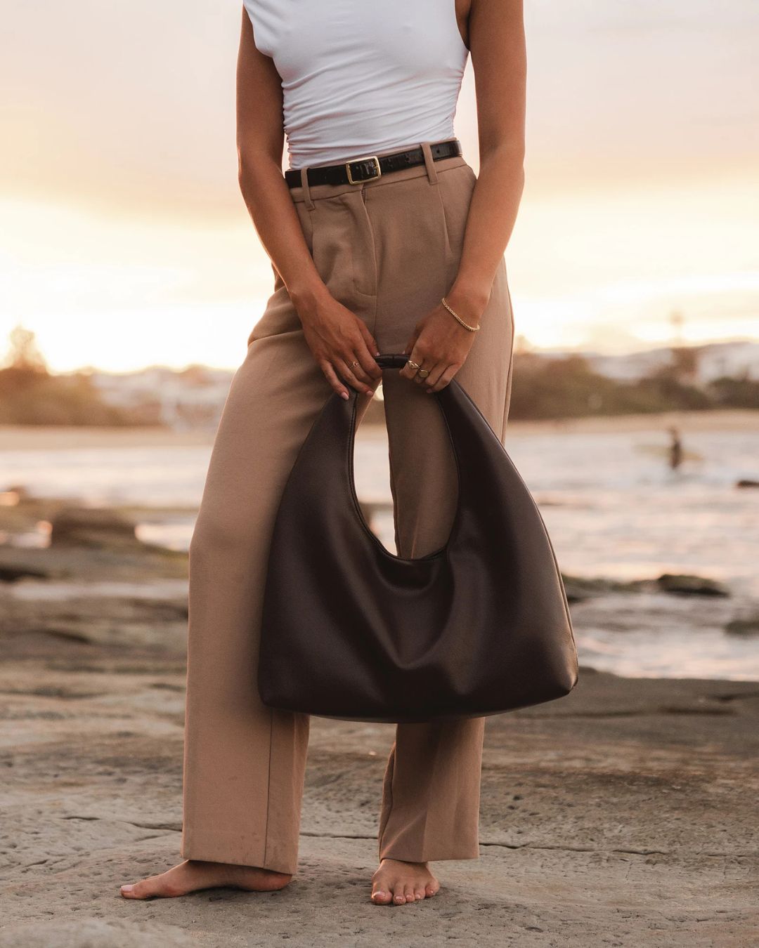 Sac épaule Monaco Chocolat Louenhide 7891