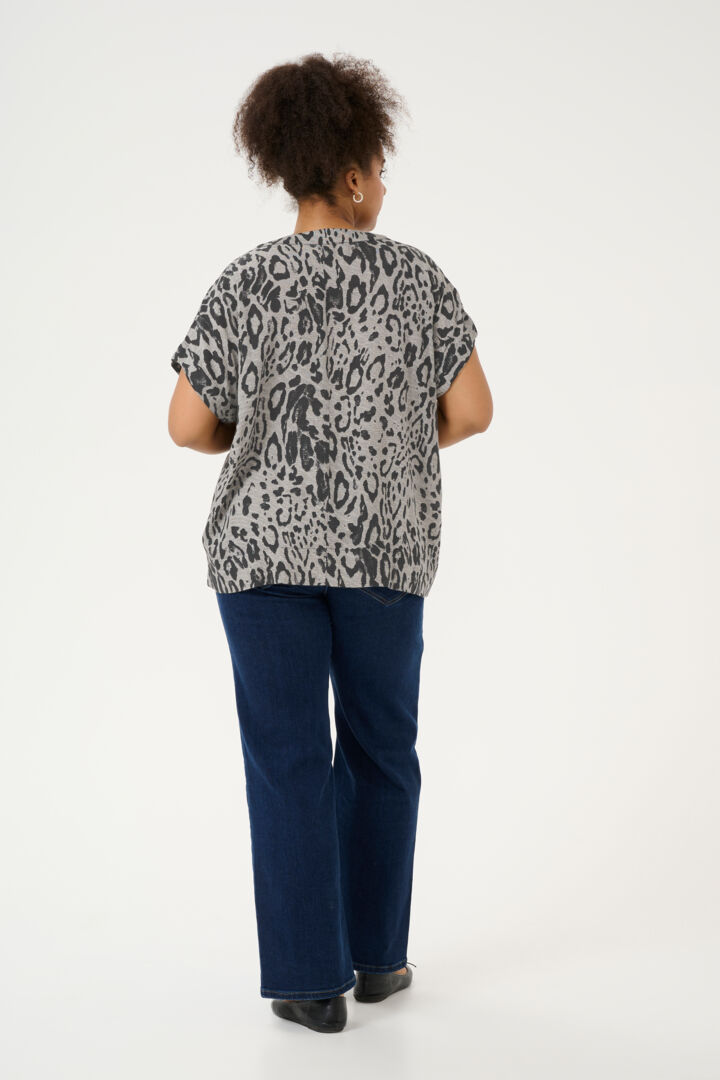 T-Shirt Col V KCmille Kaffe Curve 10583097