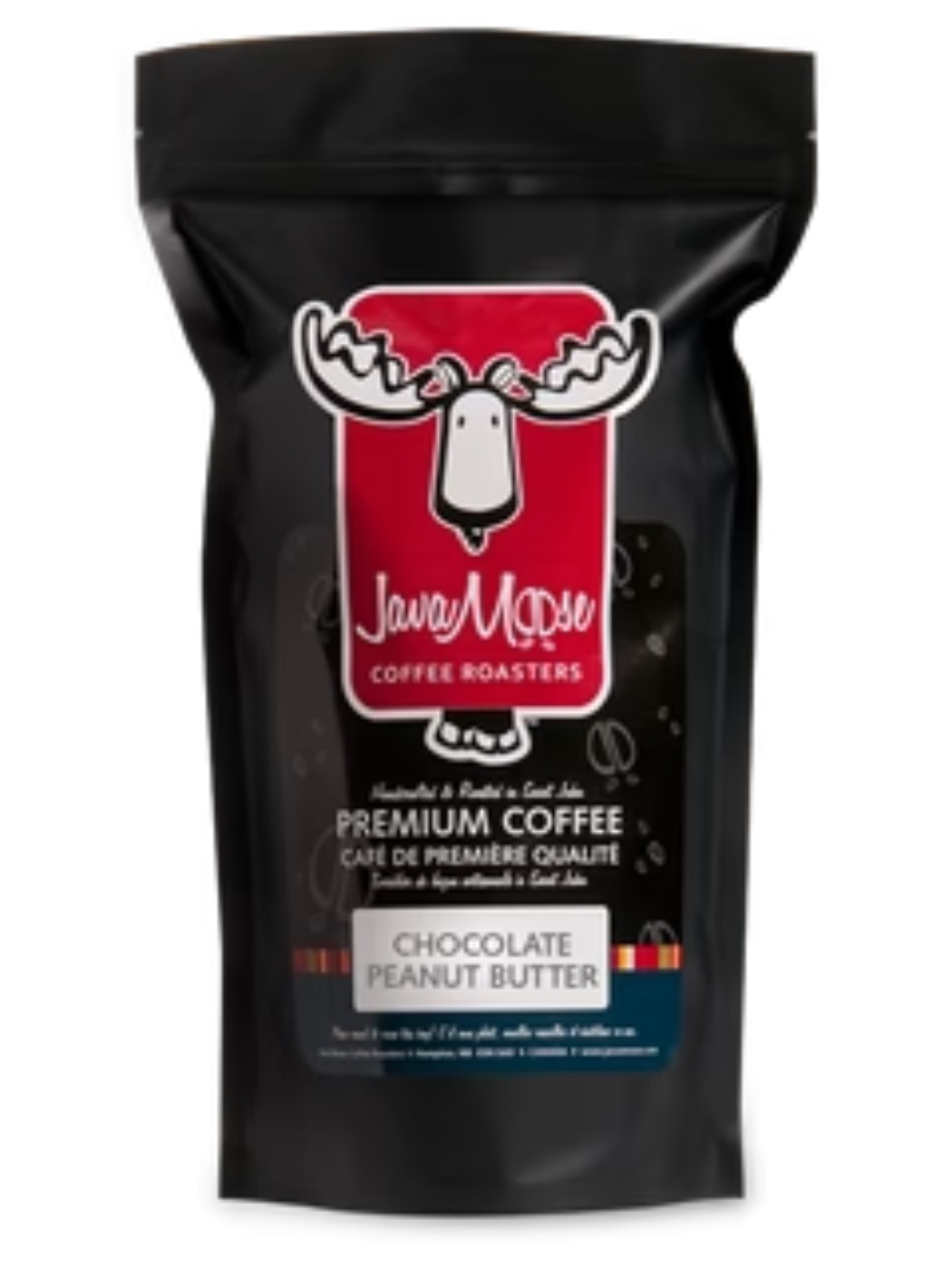 Chocolat & beurre d’arachide DECAF en grains Javamoose