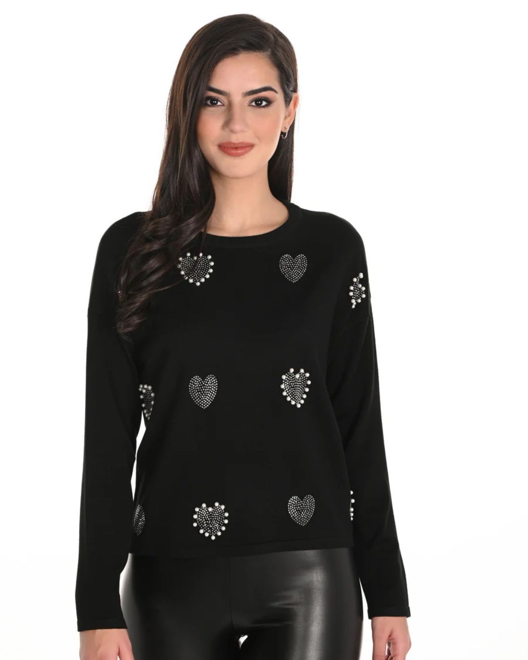 Pull avec Coeur Frank Lyman 253844