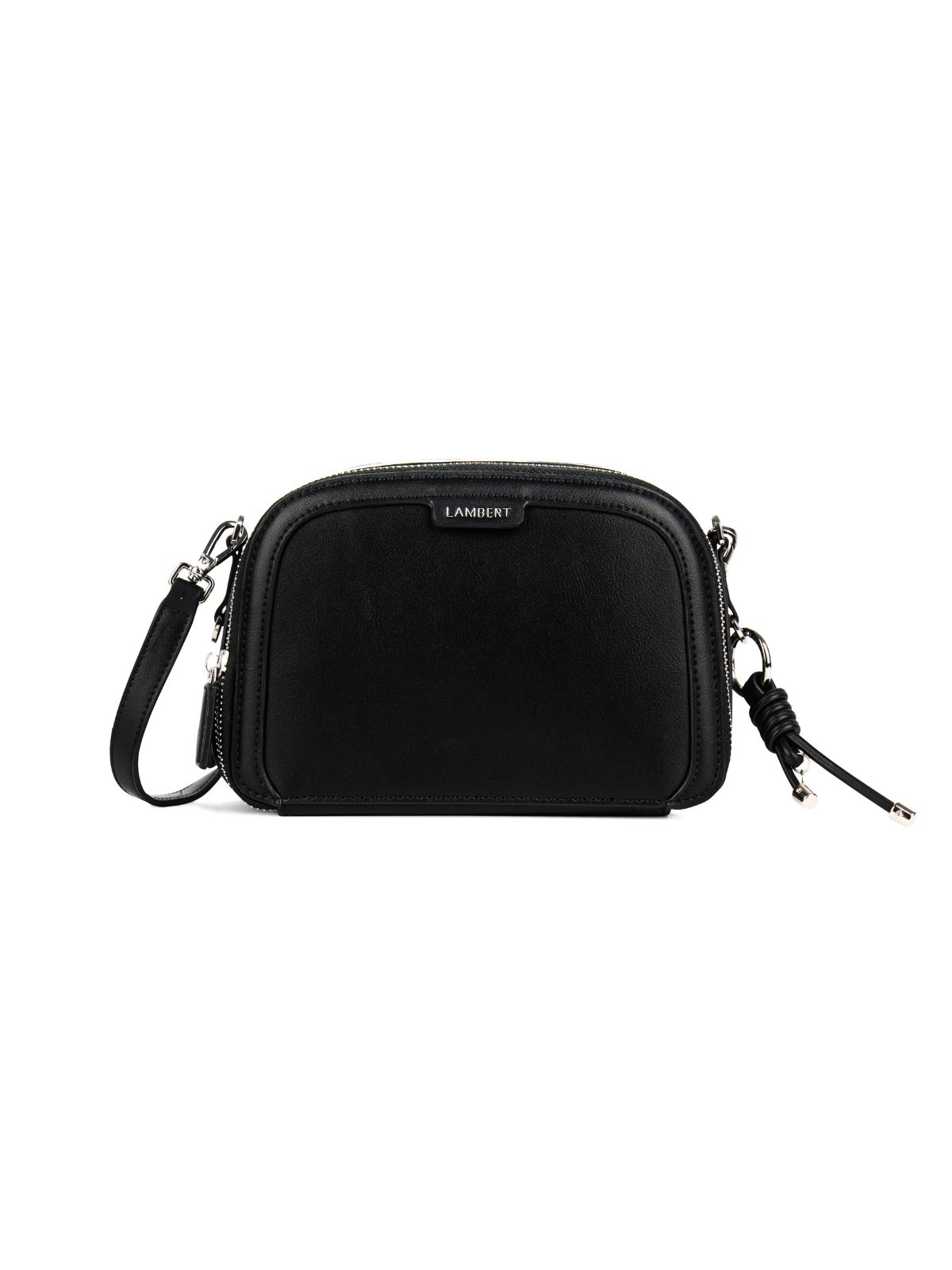 Le Emmy – Sac bandoulière en cuir vegan noir Lambert