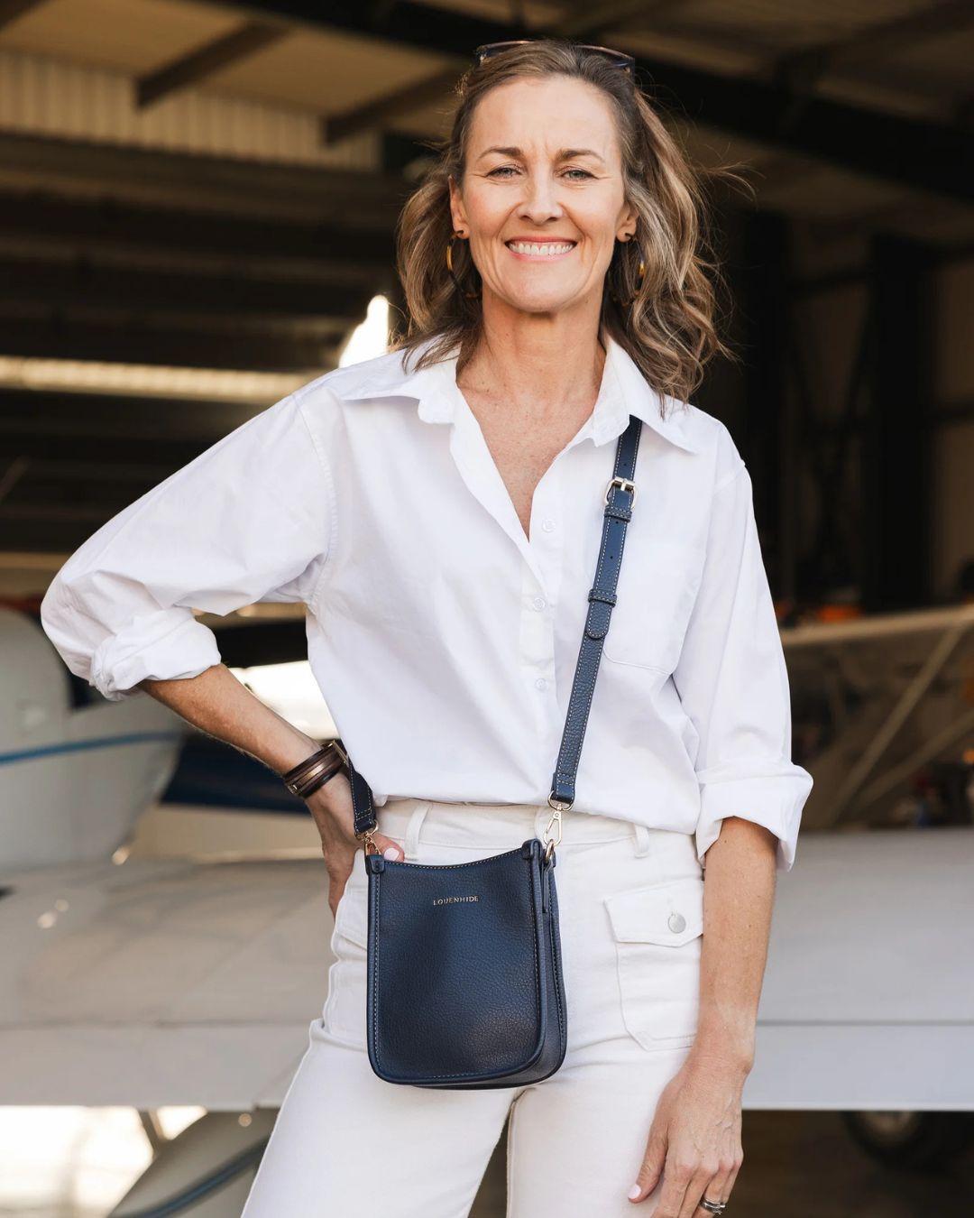 Sac bandoulière Parker Navy Louenhide 