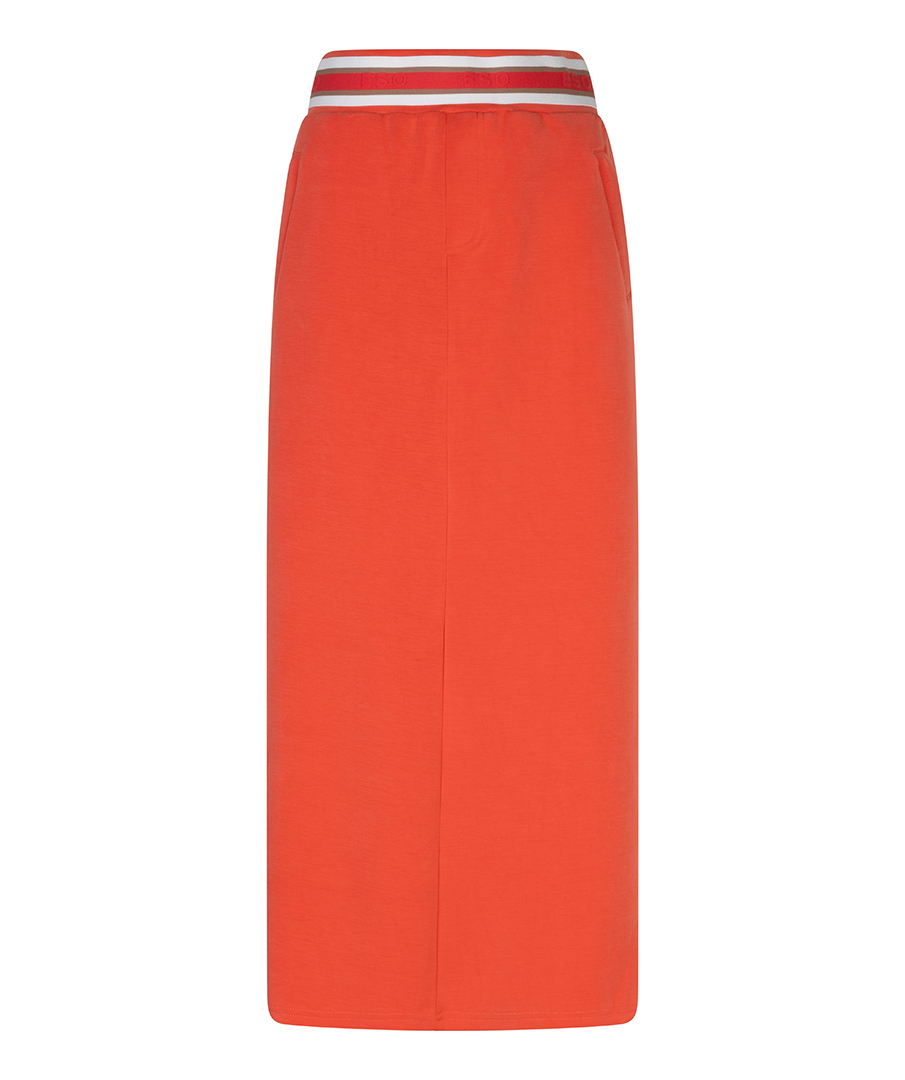 Jupe longue en modal avec ceinture fantaisie et taille large Esqualo