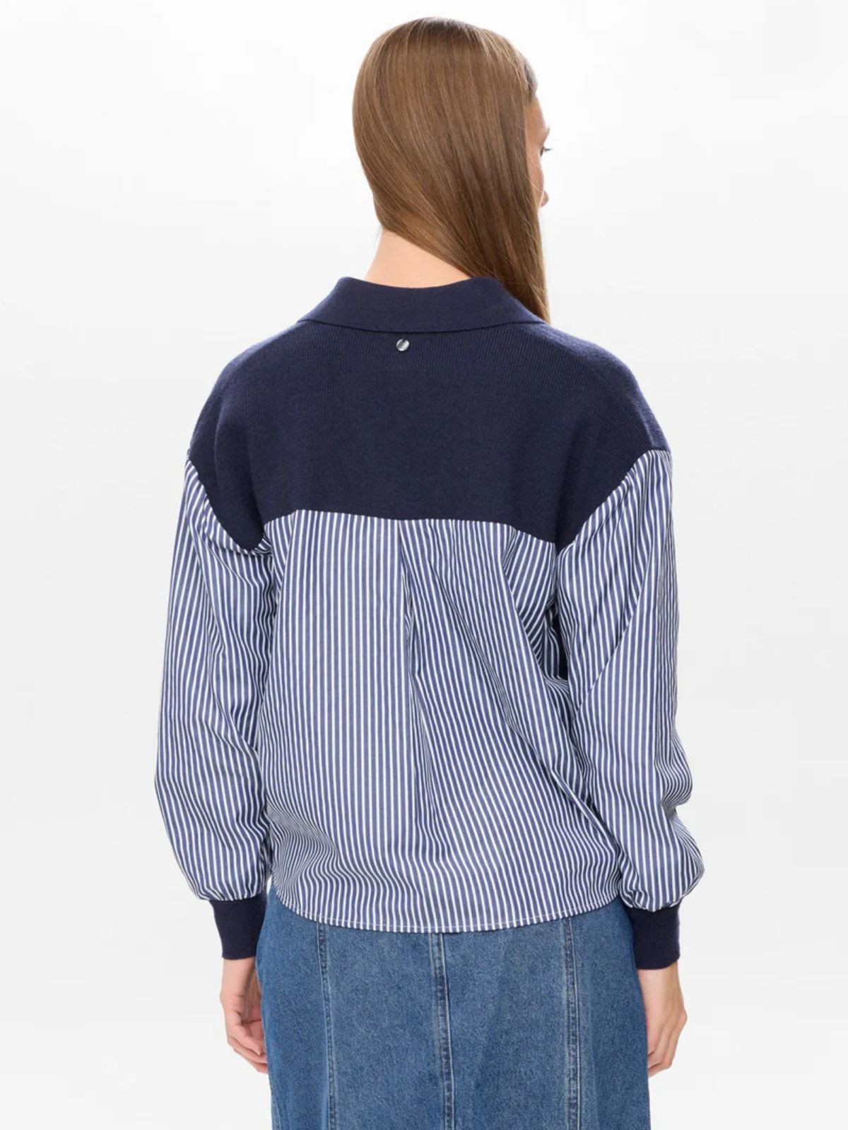 Chandail en tricot à manches style chemise Nümph