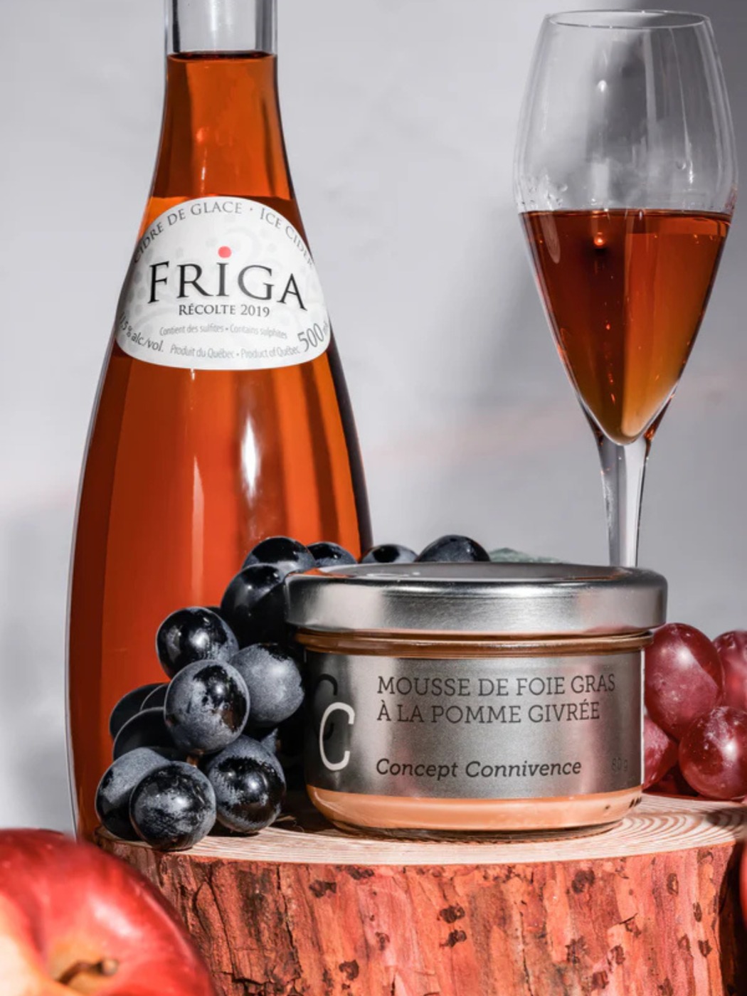 Mousse de foie gras à la pomme givrée- 80g Concept Connivence