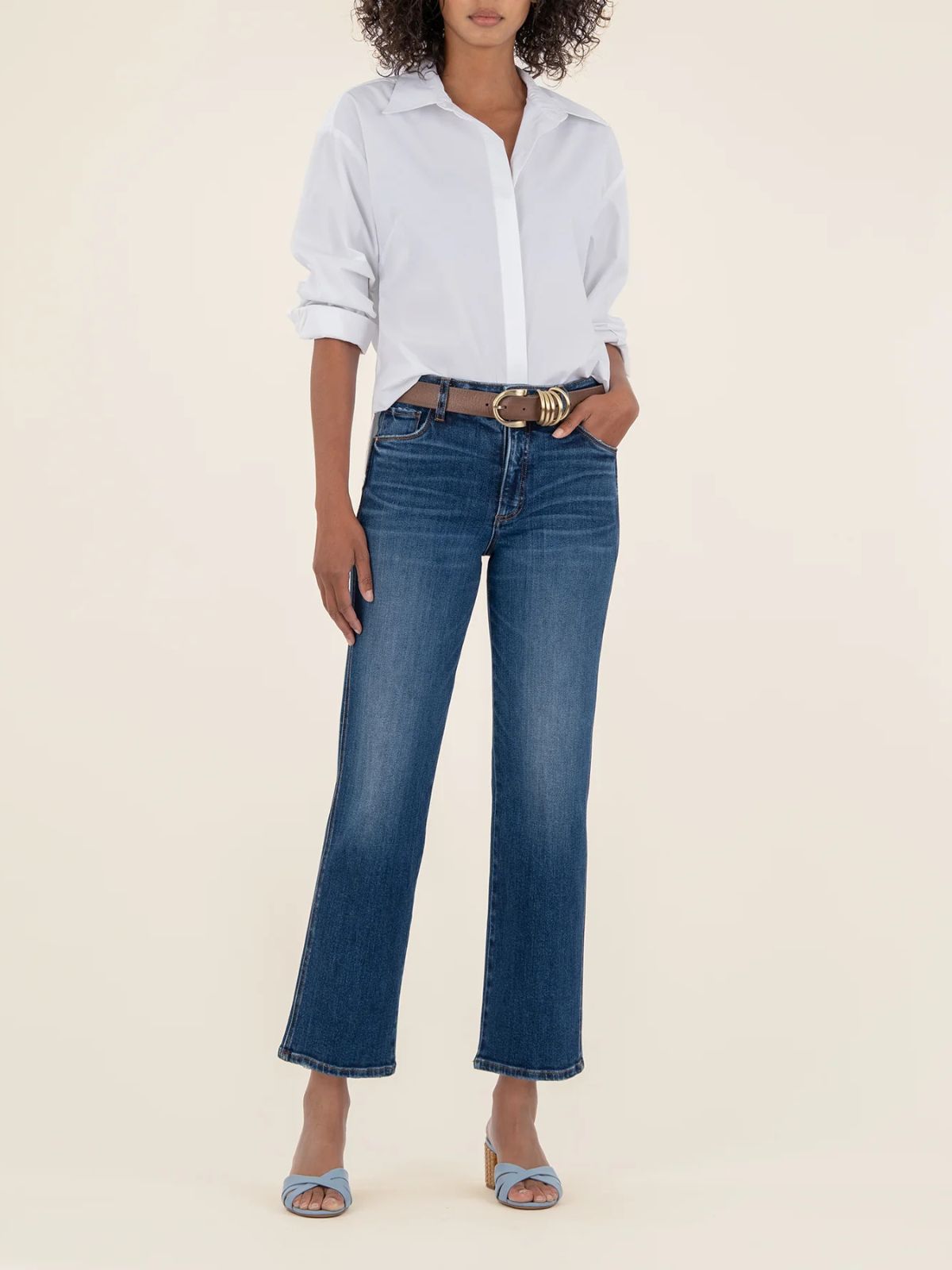 Jean Pattie taille haute, coupe droite Kut