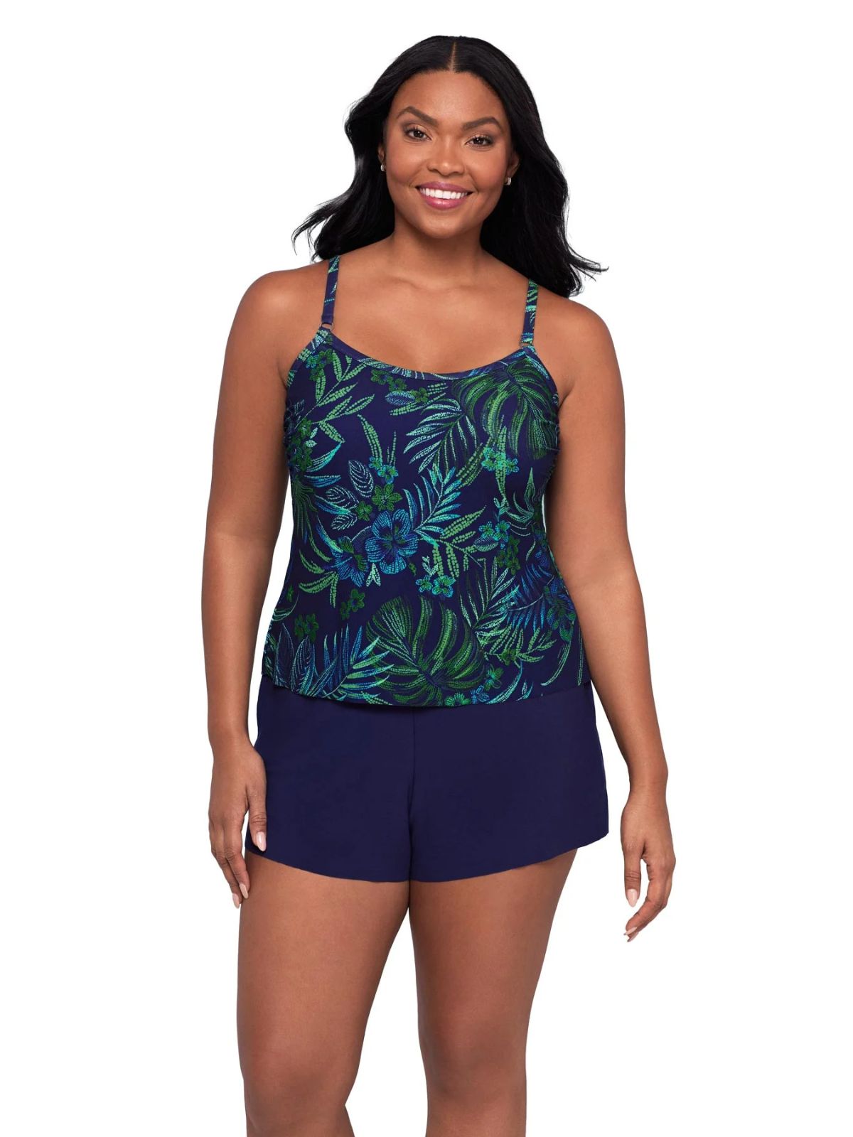 Maillot une-piece style romper Trimshaper