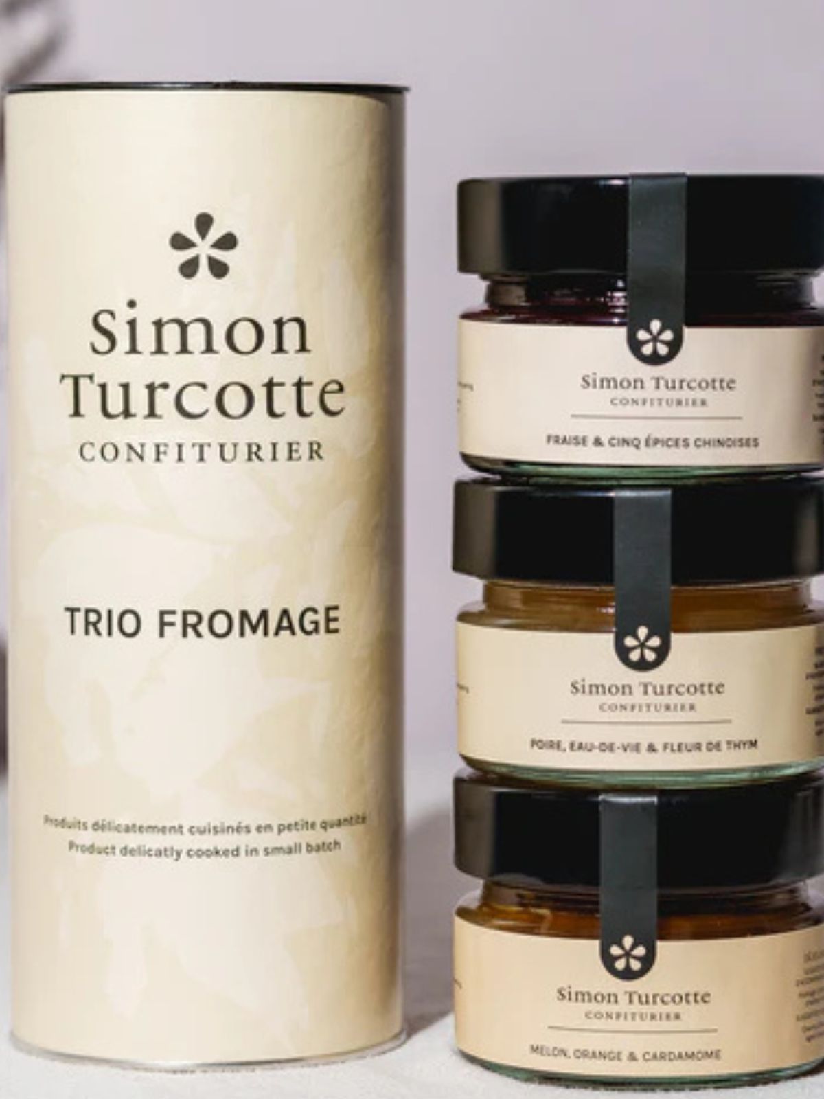 Trio de confitures - Fromage Simon Turcotte