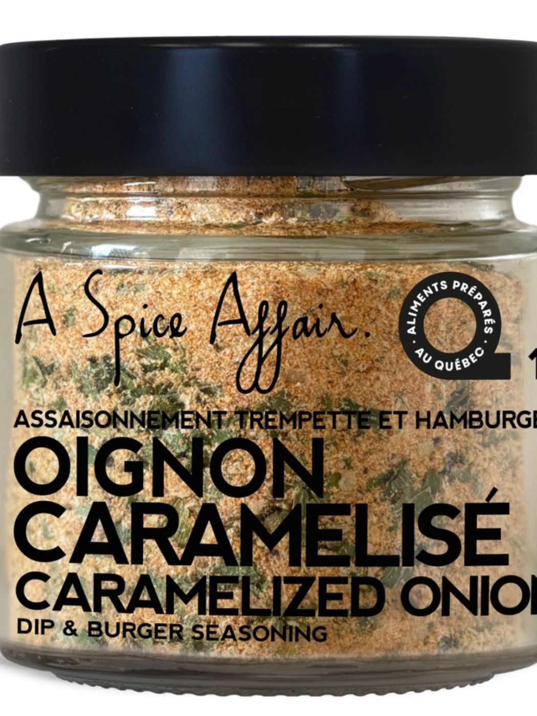 ASSAISONNEMENT OIGNON CARAMELISÉ TREMPETTE & HAMBURGER 100 G A Spice Affair