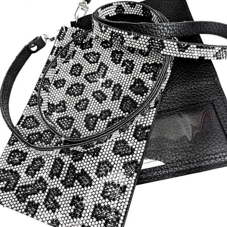 Sac Téléphone Portable Jacqueline Kent Snow Leopard Silver