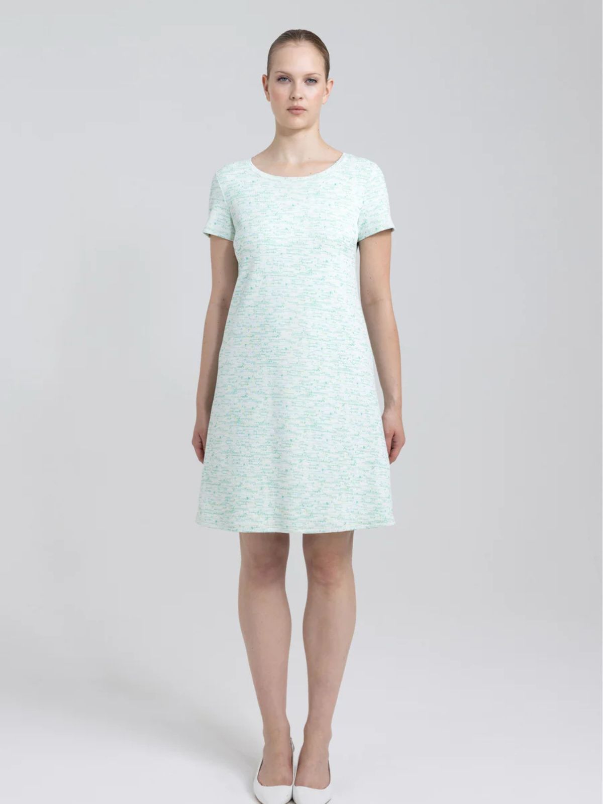 Robe tweed jacquard loose fit Luna Nadya Toto