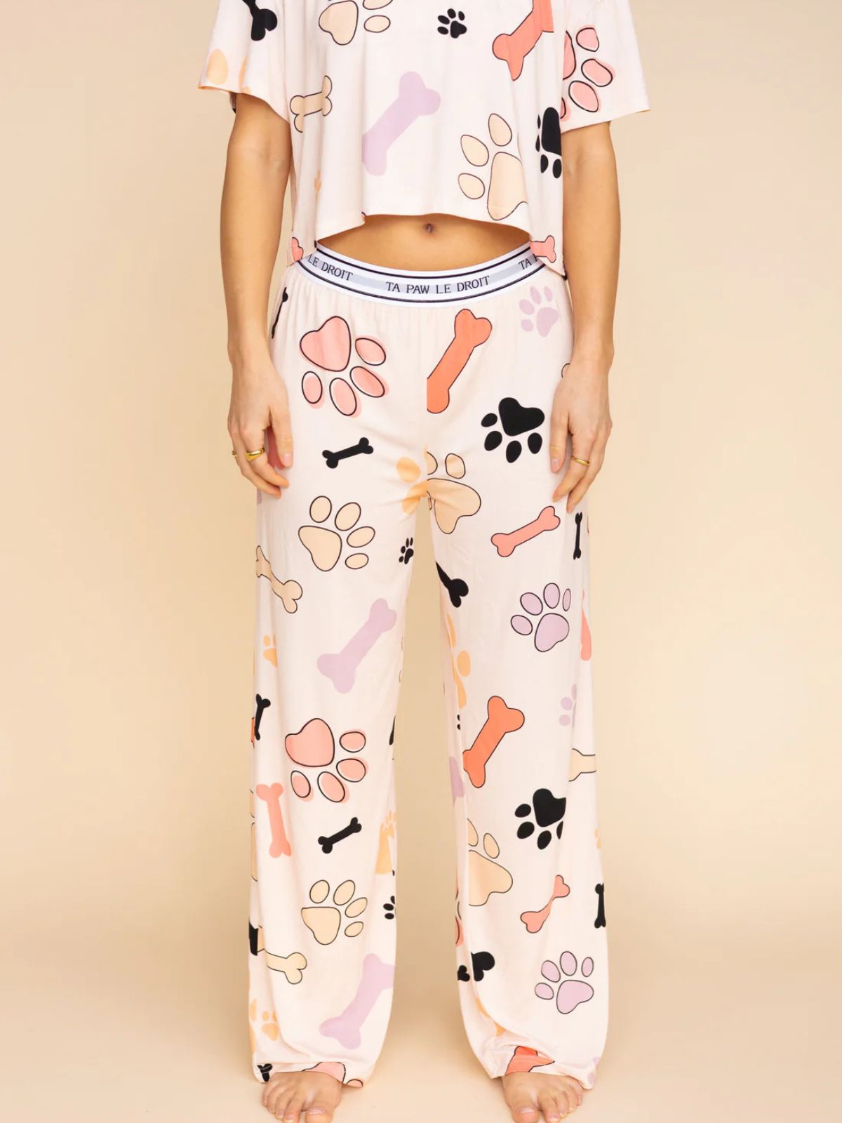 Pantalon Pyjama Évasé "TA PAW LE DROIT" Pop Underwear