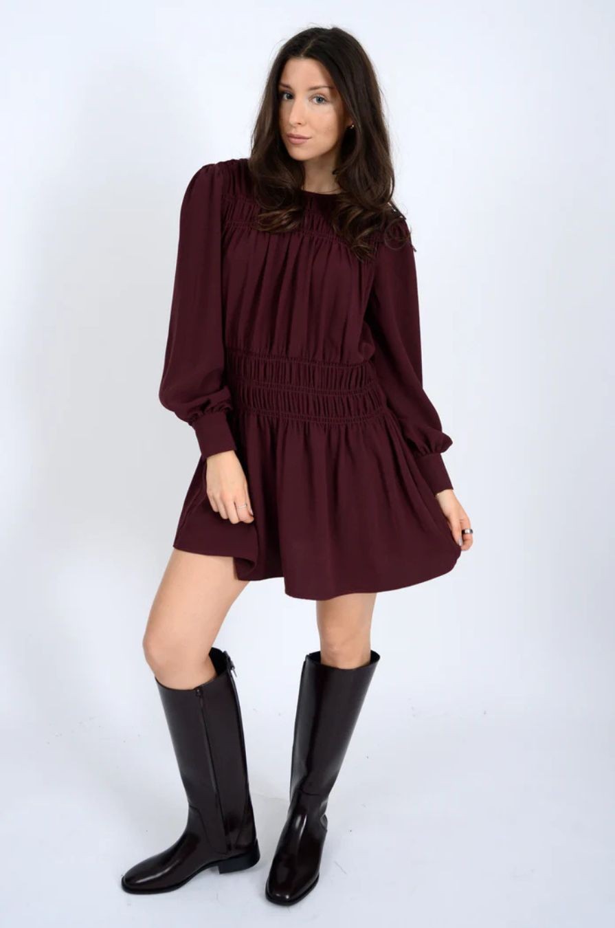 Robe courte froncée Second Skin 77WD039S
