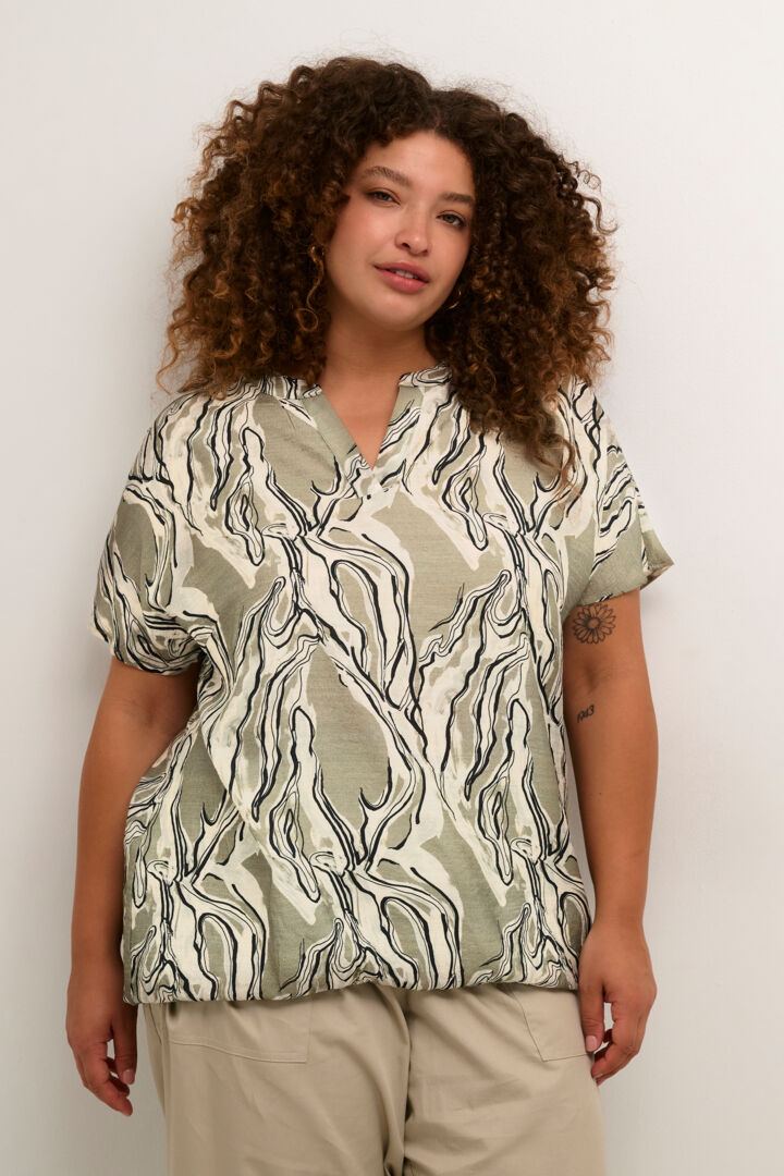 Blouse Manche Court KCmelino Kaffe Curve 10582278
