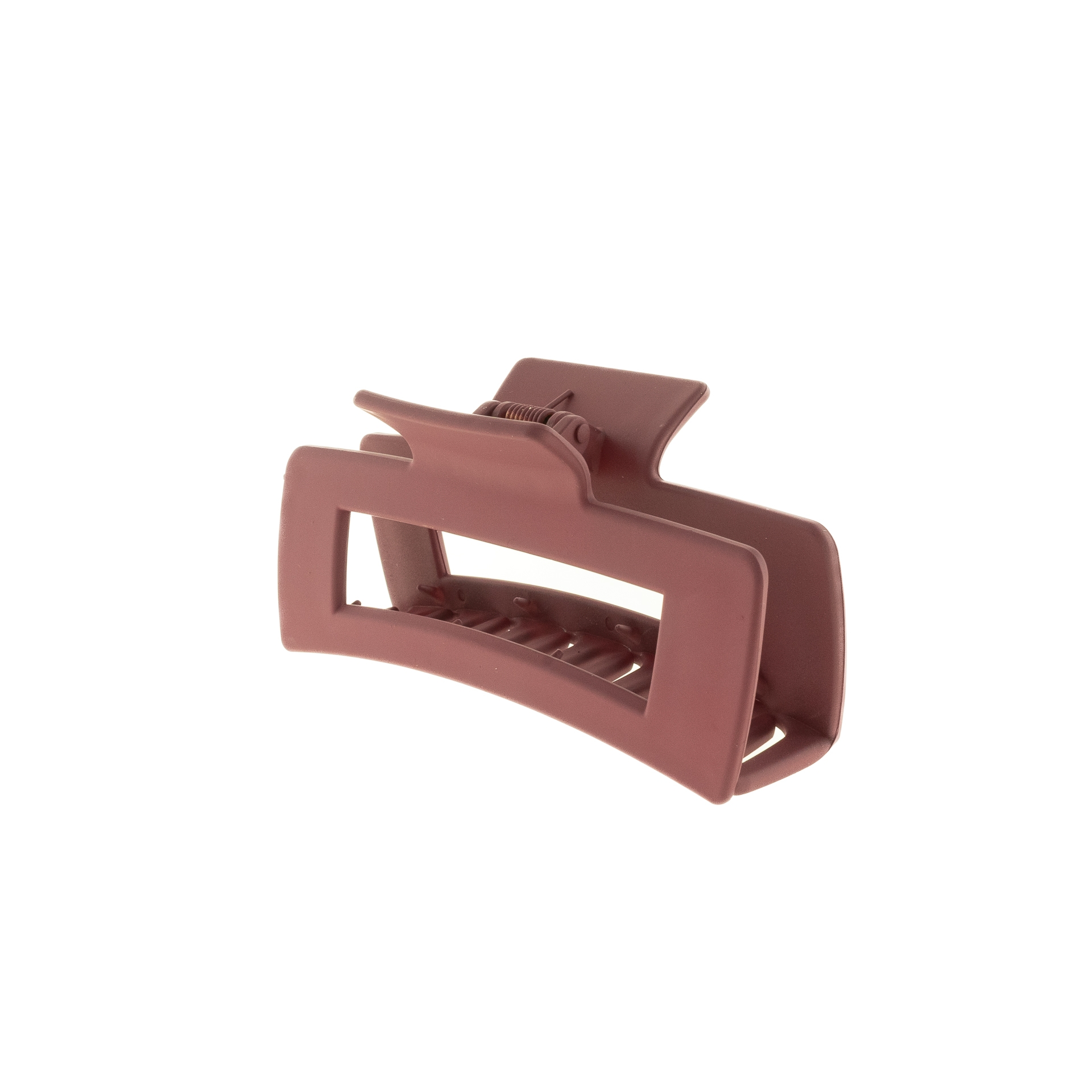 Pince à Cheveux Rectangulaire Rouge Vin Mat Jackie J PKW2301C