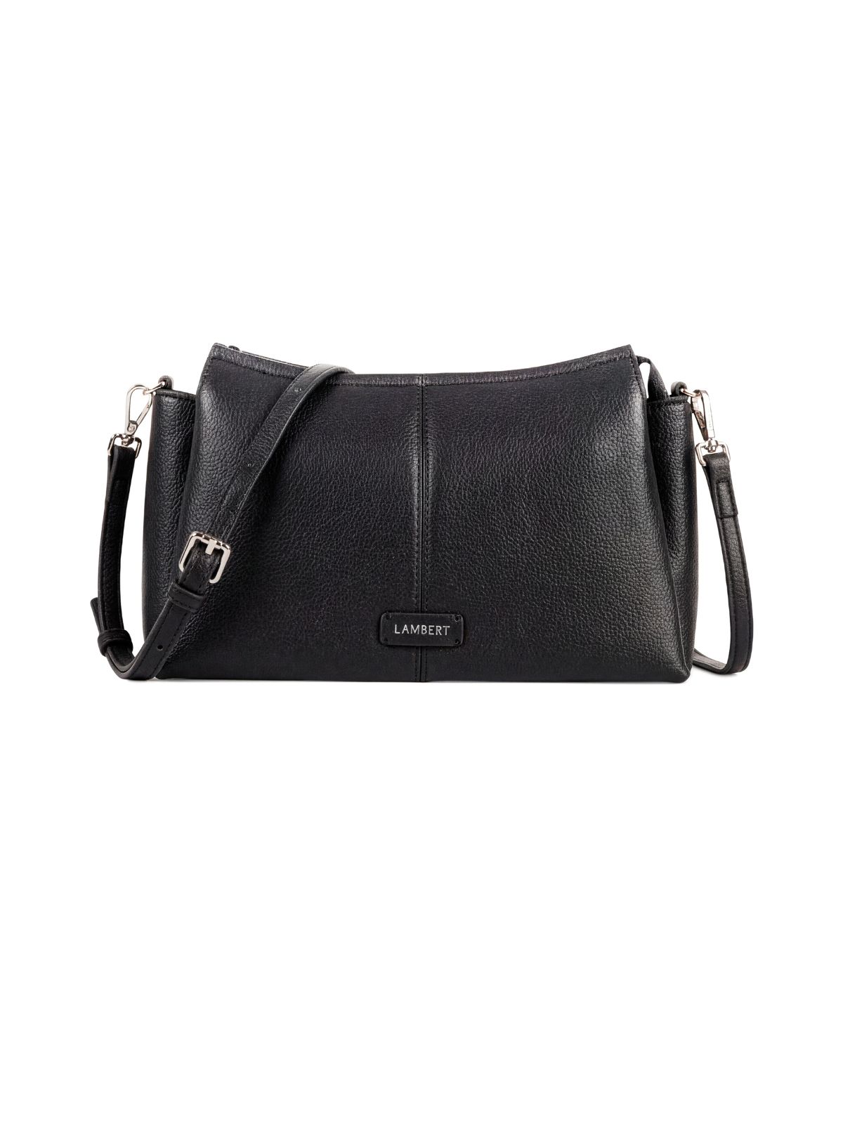 Le Eleanor – Sac bandoulière en cuir vegan noir lambert