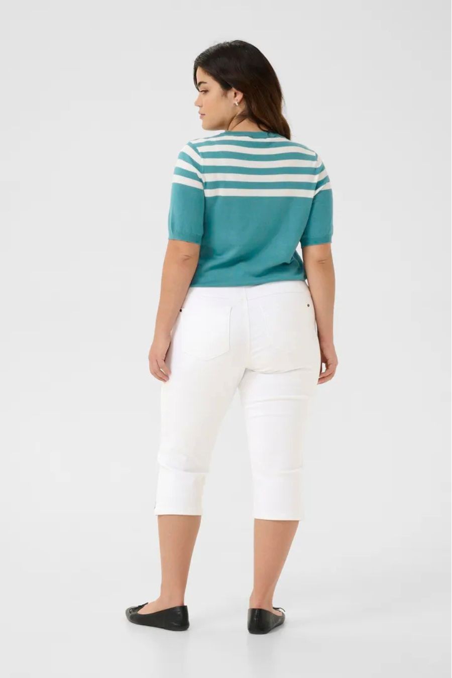 Jeans Capri KCzena Kaffe Curve 10583286