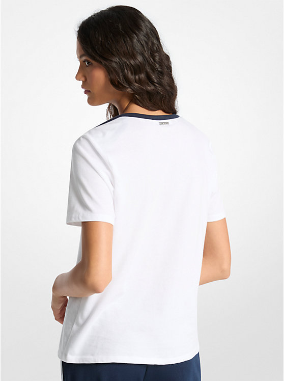 T-shirt en coton jersey imprimé Michael Kors 