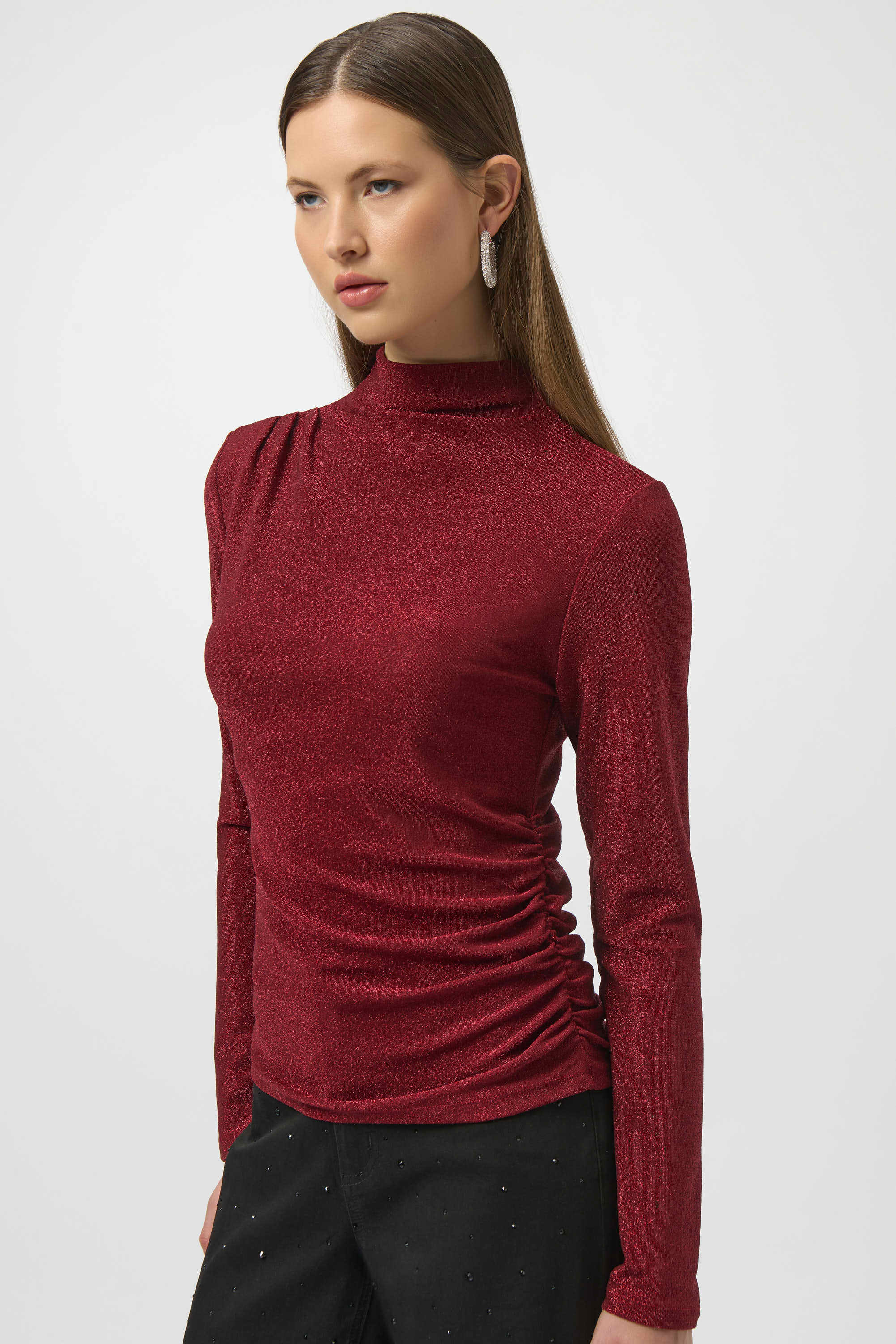 Haut ajusté en tricot scintillant Joseph Ribkoff 254162