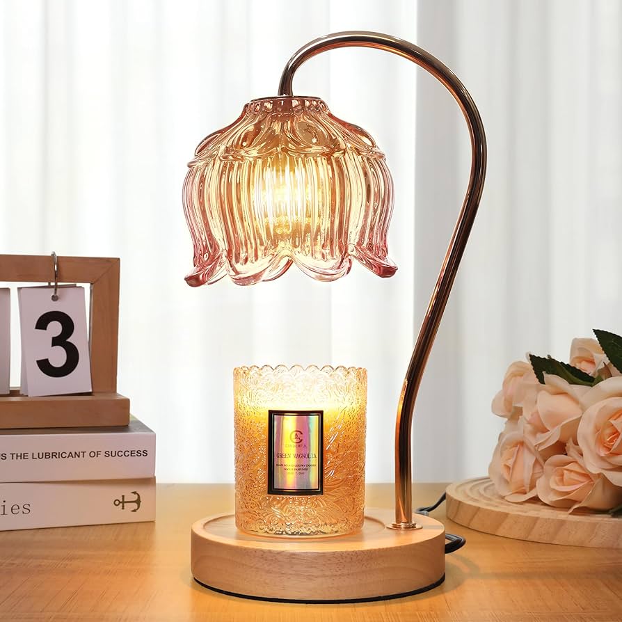 Lampe chauffe-bougie électrique à intensité réglable avec minuterie