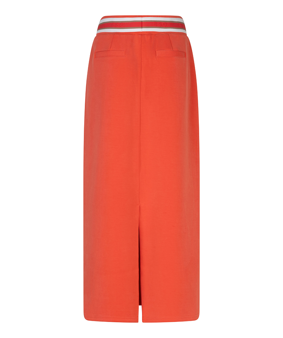 Jupe longue en modal avec ceinture fantaisie et taille large Esqualo