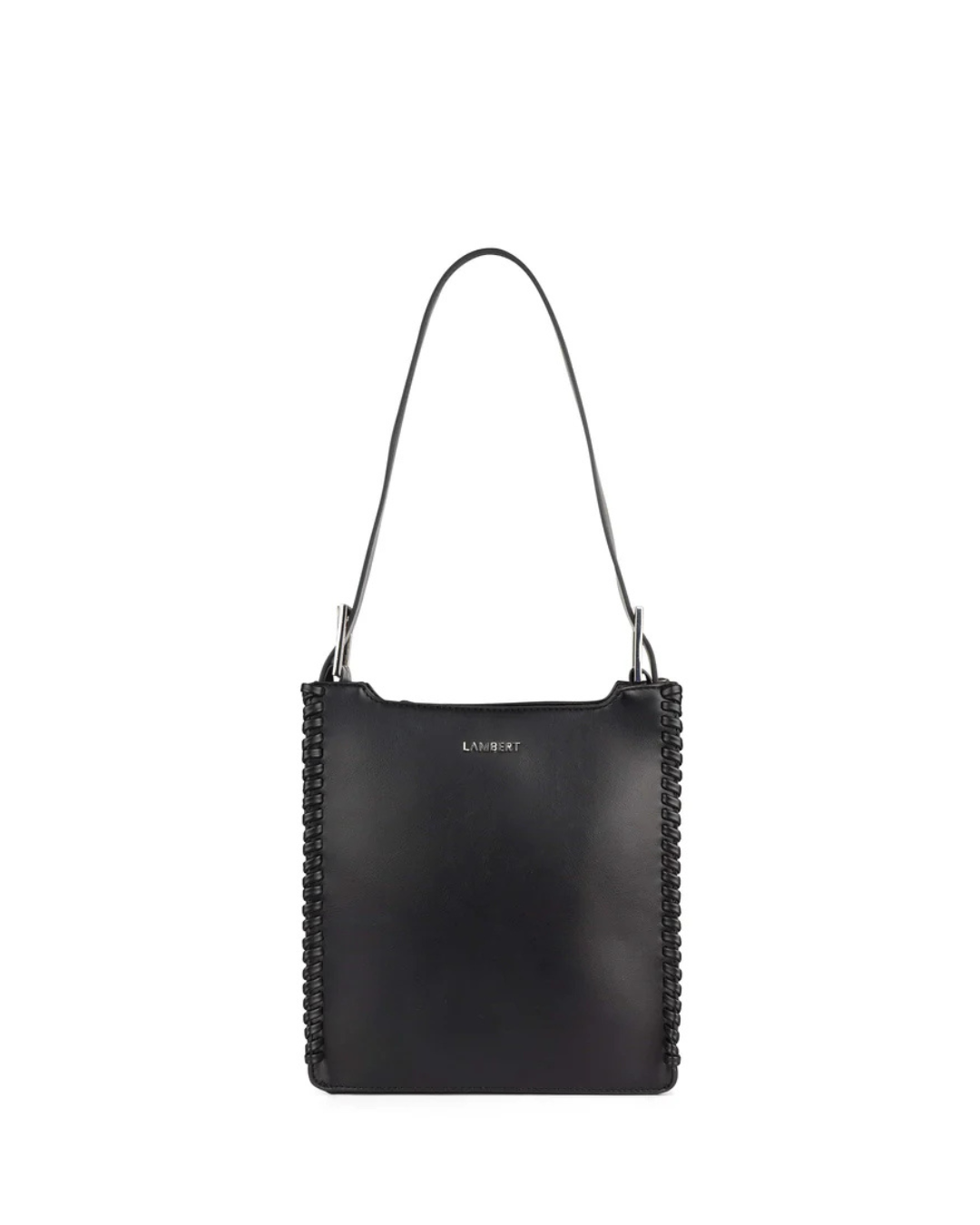 Le Claudia - Sac à main 2-en-1 en cuir vegan noir