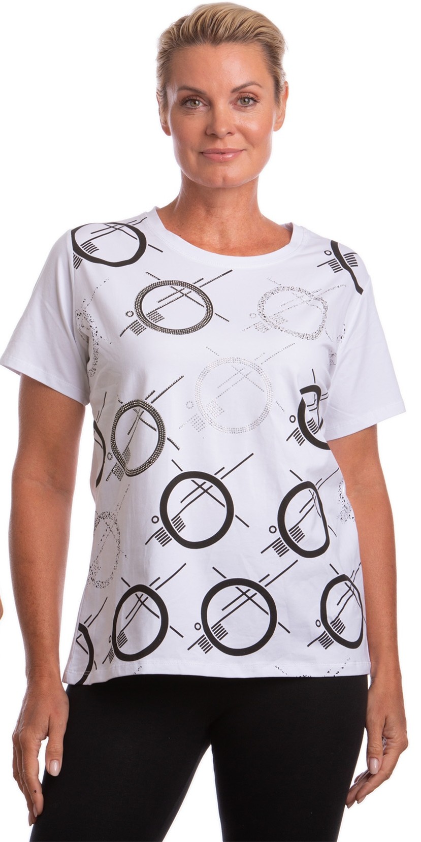 T-Shirt avec cercle noir et Brillant Evidence 94085