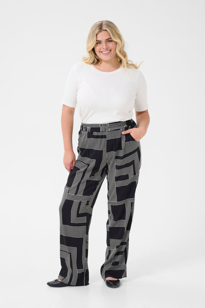 Pantalon avec ligne Kaffe Curve 10583425