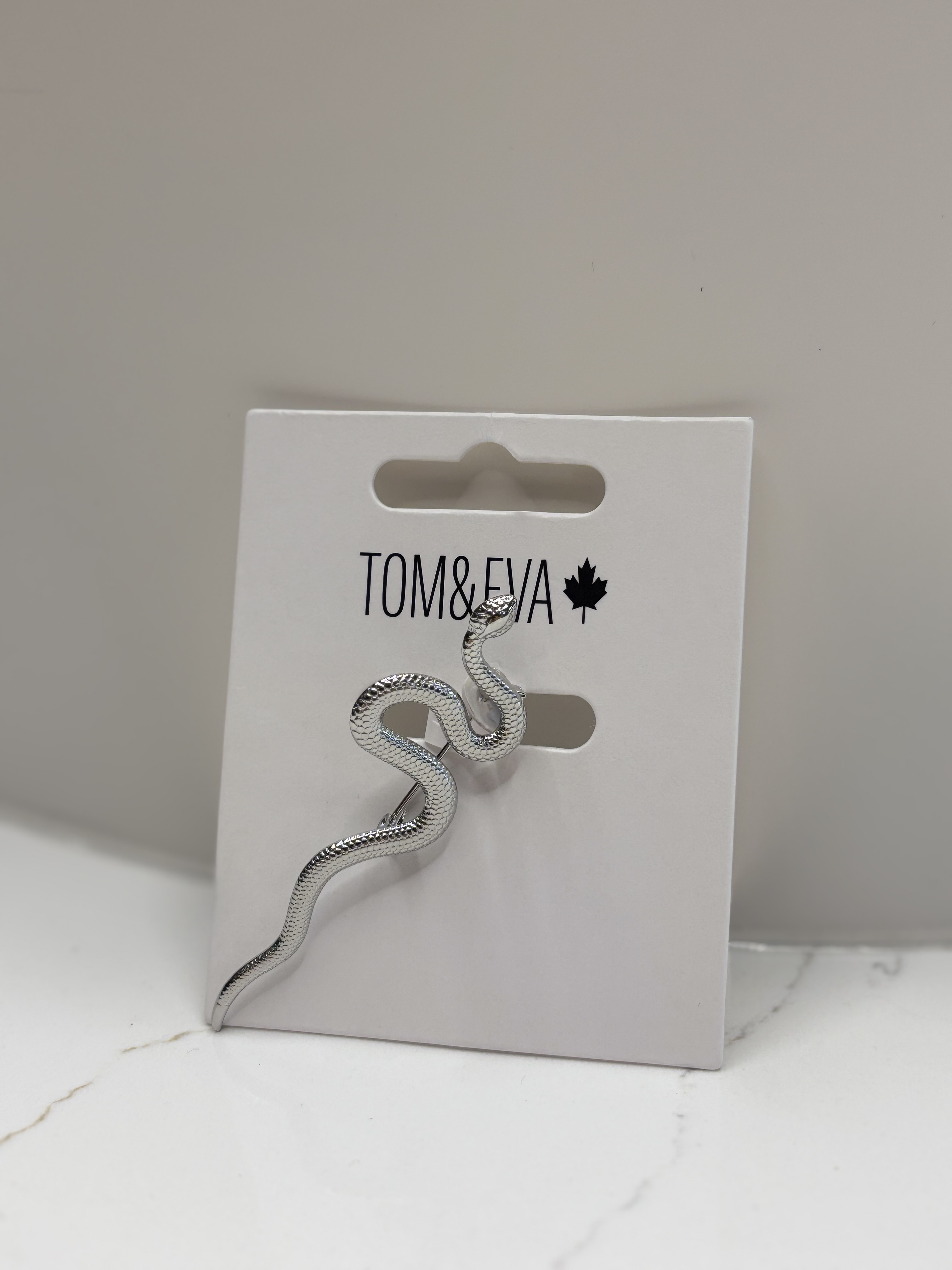 Broche serpent Silver Tom & Eva 