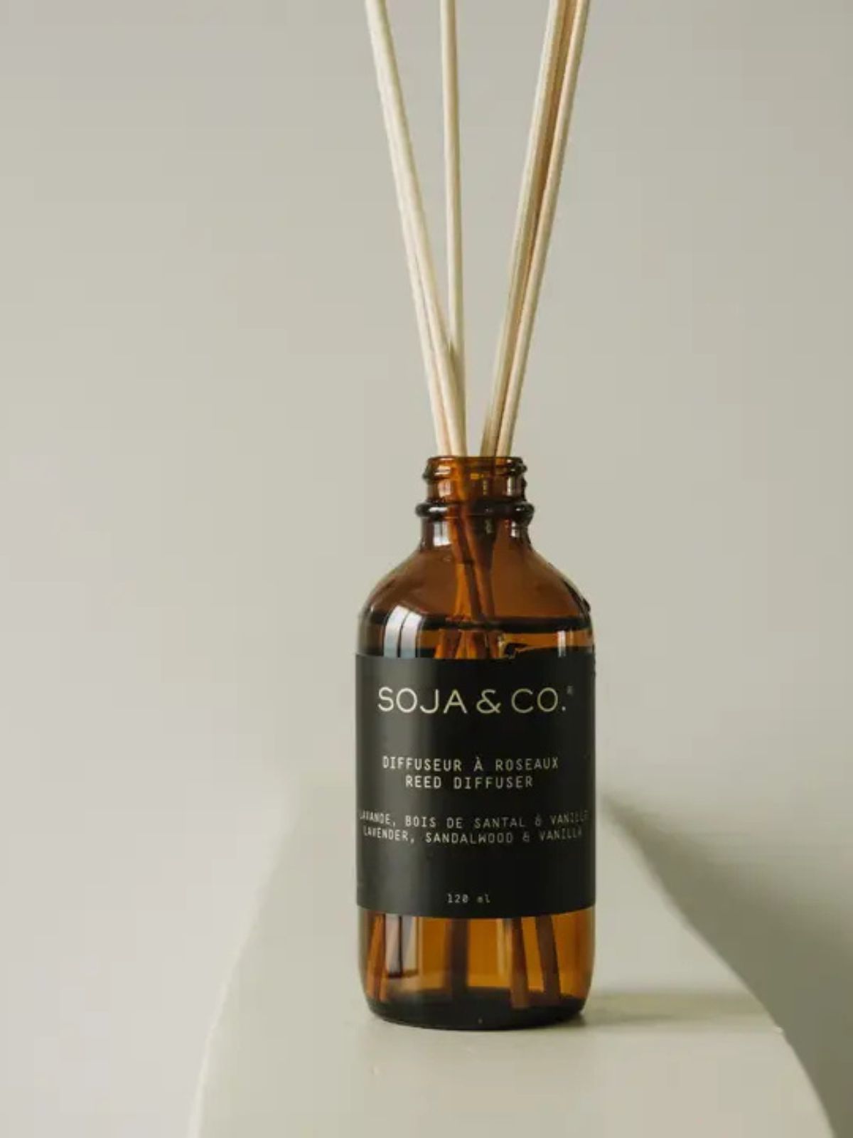 Diffuseur à roseaux Lavande, Bois de santal & Vanille Soja & Co