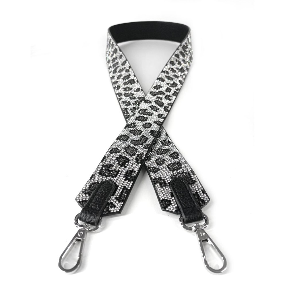 Bandoulière Royal Ice Jacqueline Kent Snow Leopard Silver