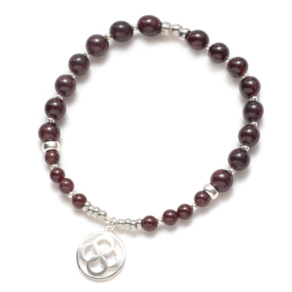 Bracelet Be Mysterious red velvet silver Beblue