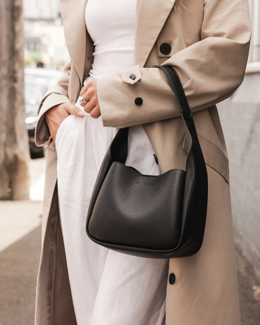 Sac d’épaule Kendall Noir Louenhide