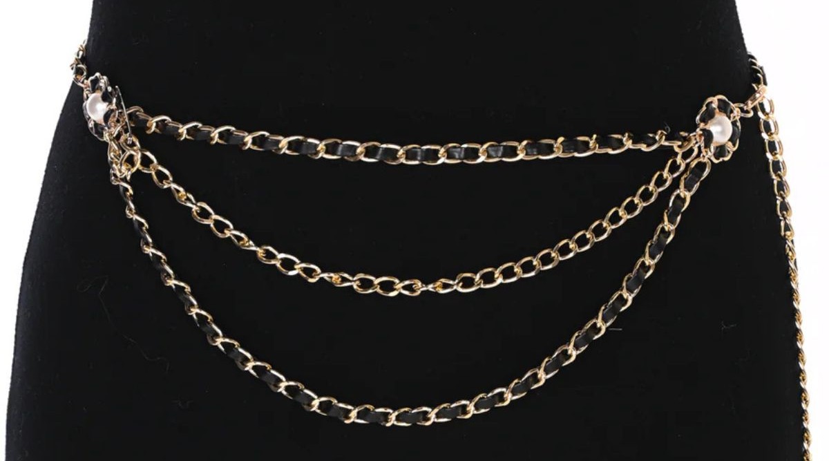 Ceinture en chaîne Frank Lyman 