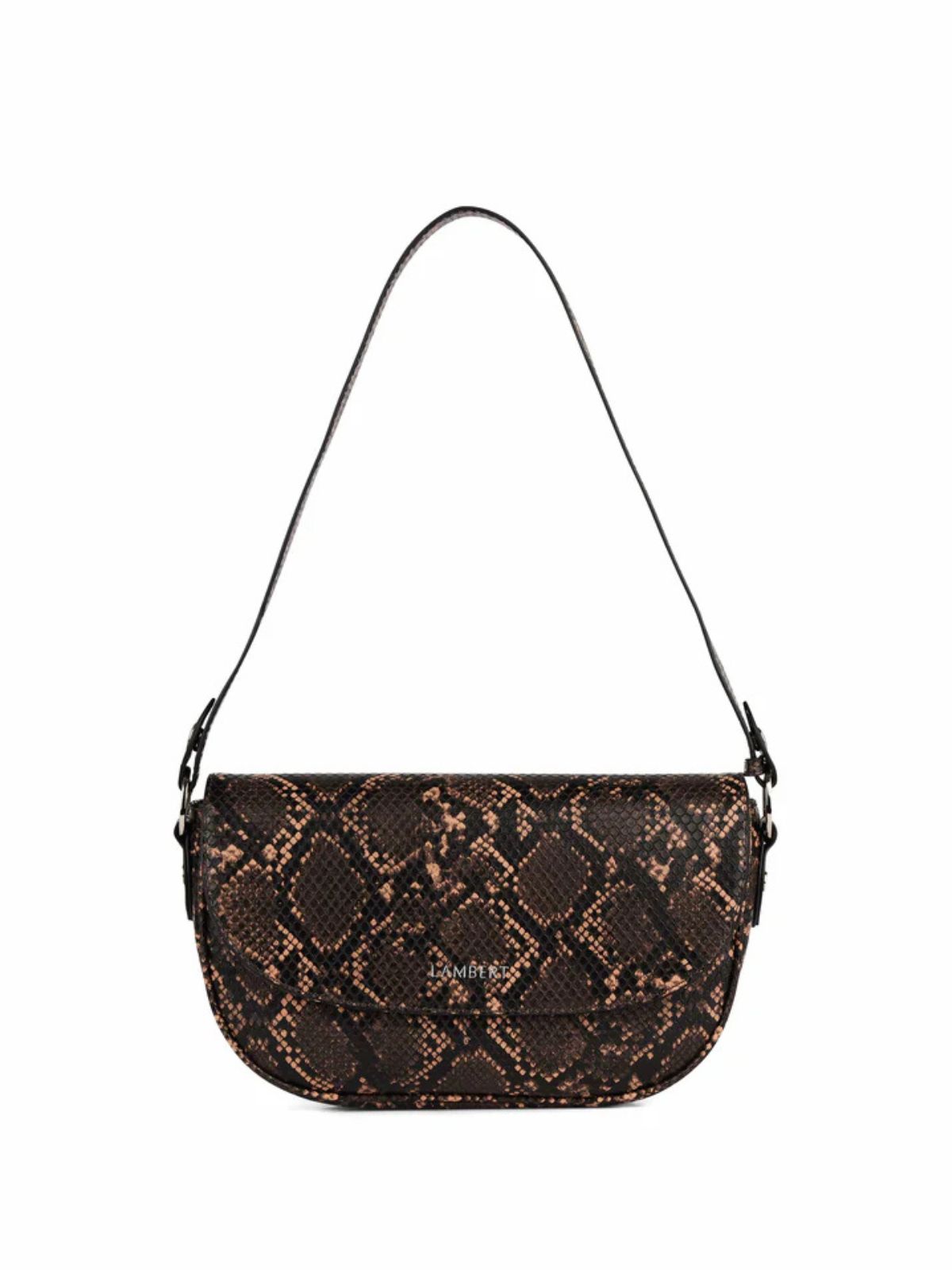 Le Nadia - Sac à main 2-en-1 en cuir vegan sepia Lambert 