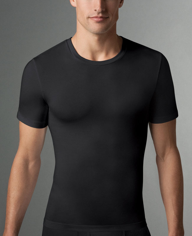 T-Shirt Spanx Col Rond de Compression en Coton 607 