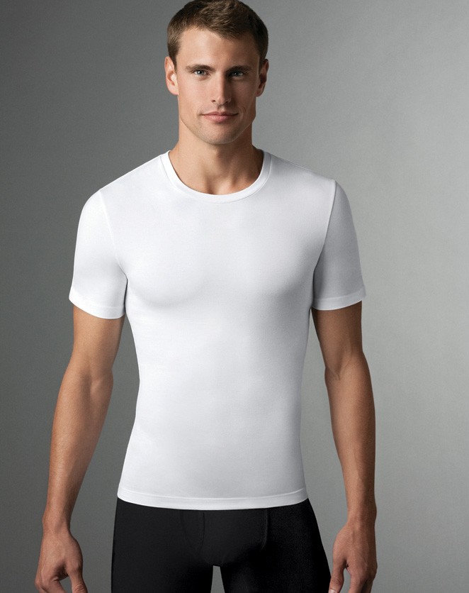 T-Shirt Spanx Col Rond de Compression en Coton 607 