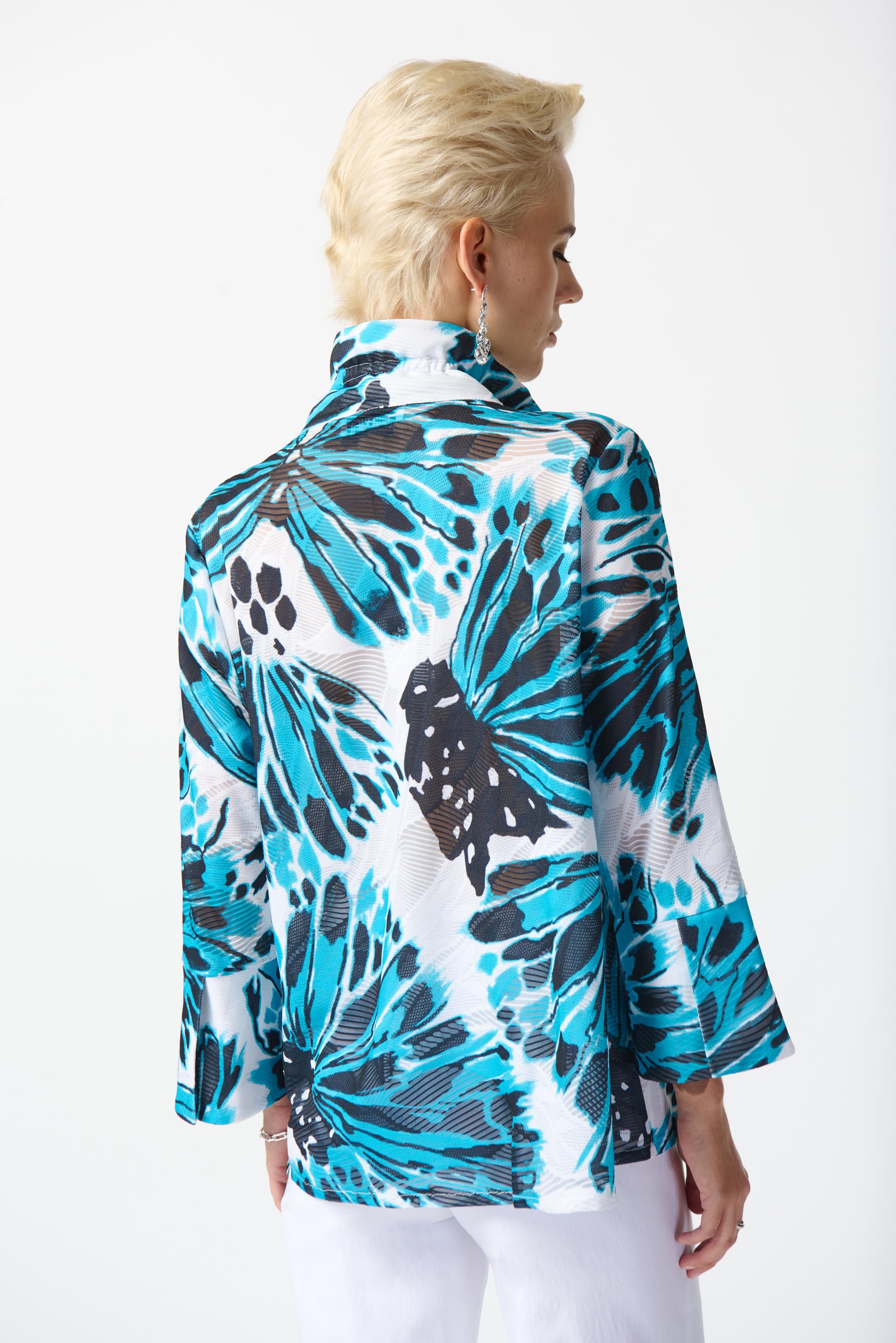 Blouson Trapèze Imprimé Papillon Joseph Ribkoff 242106 