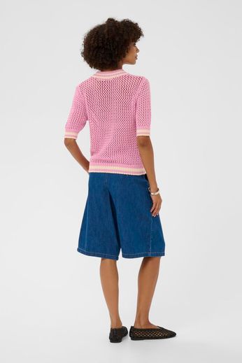 Pullover crochet à manches courtes Cualika Culture 