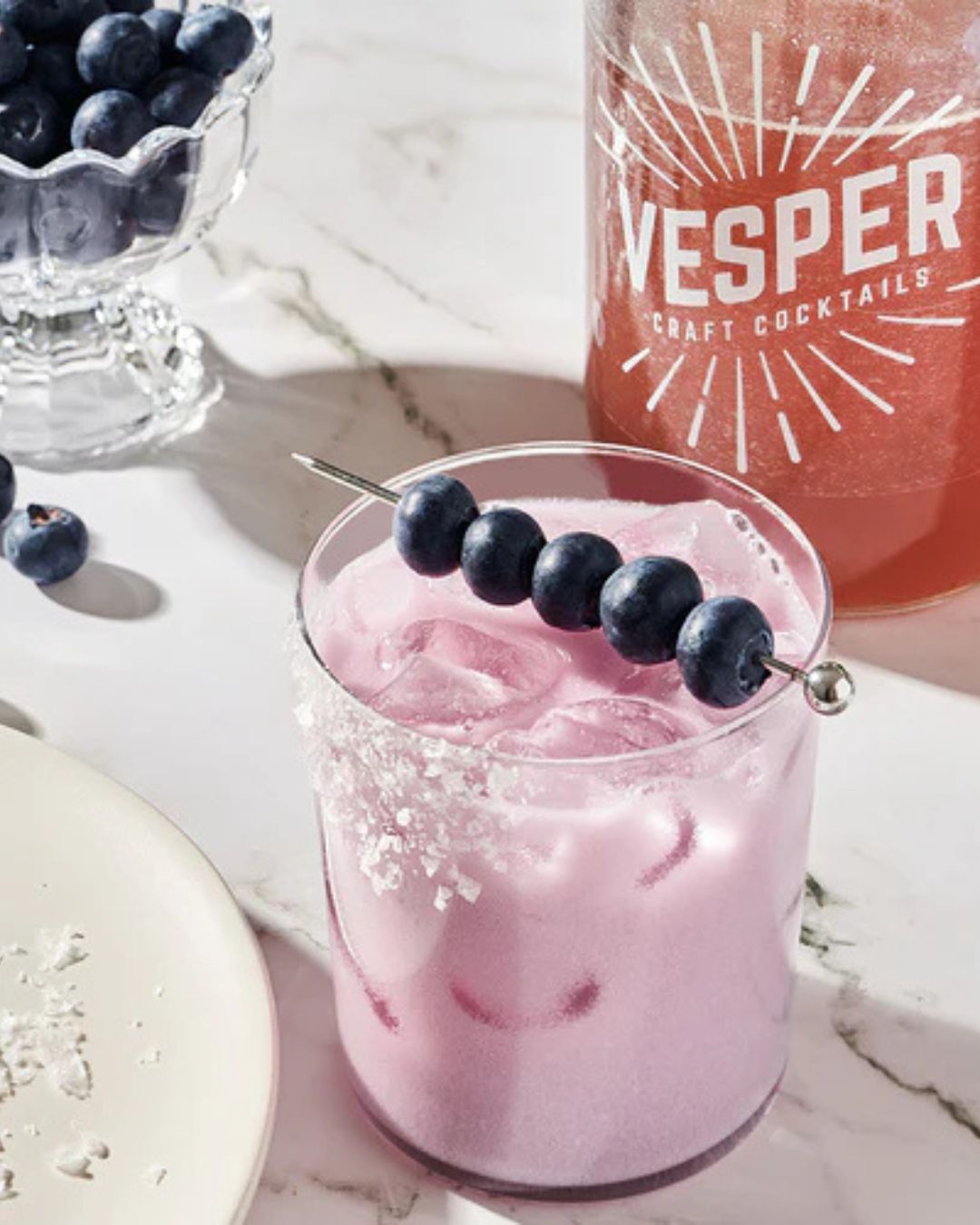 Blueberry Coconut Margarita Vesper