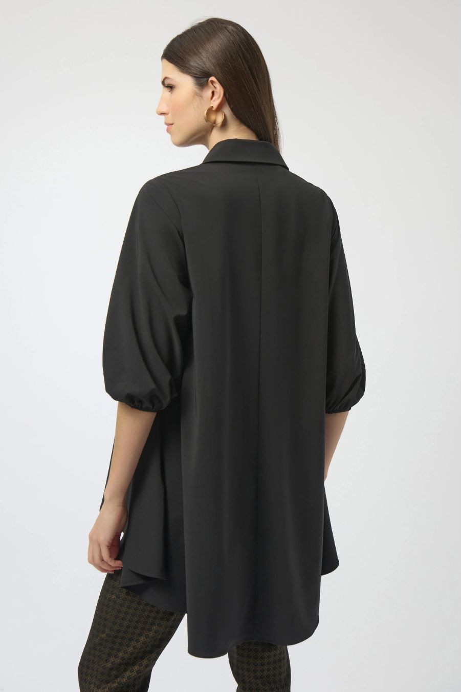 Tunique évasée asymétrique en popeline extensible Joseph Ribkoff 254066