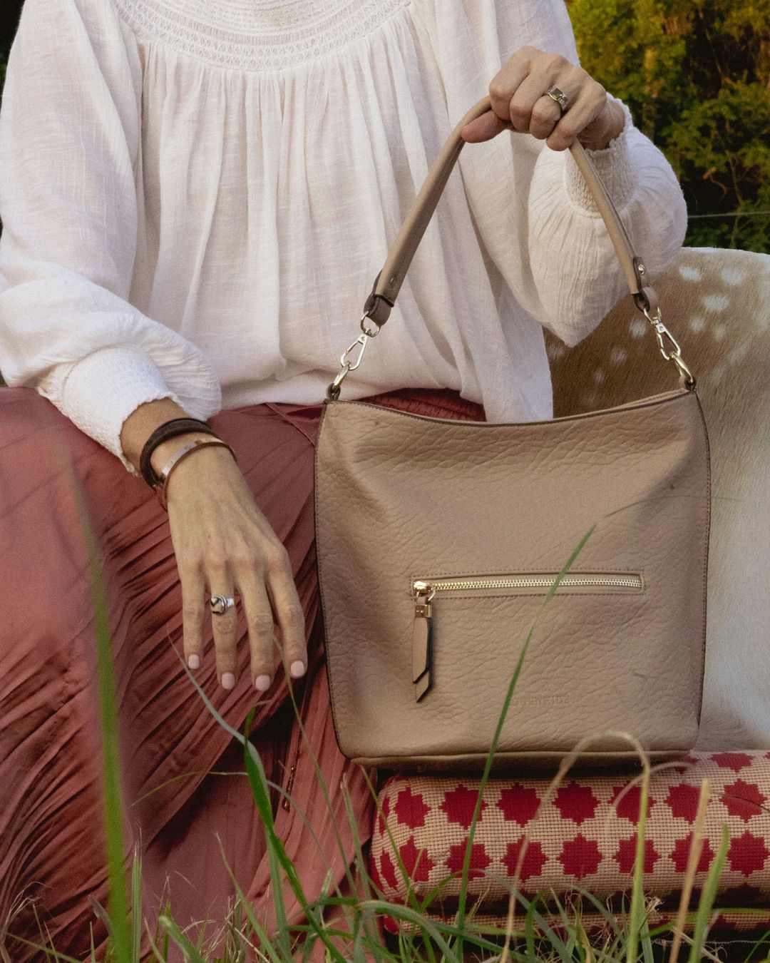 Sac épaule Juno Putty Louenhide 5725