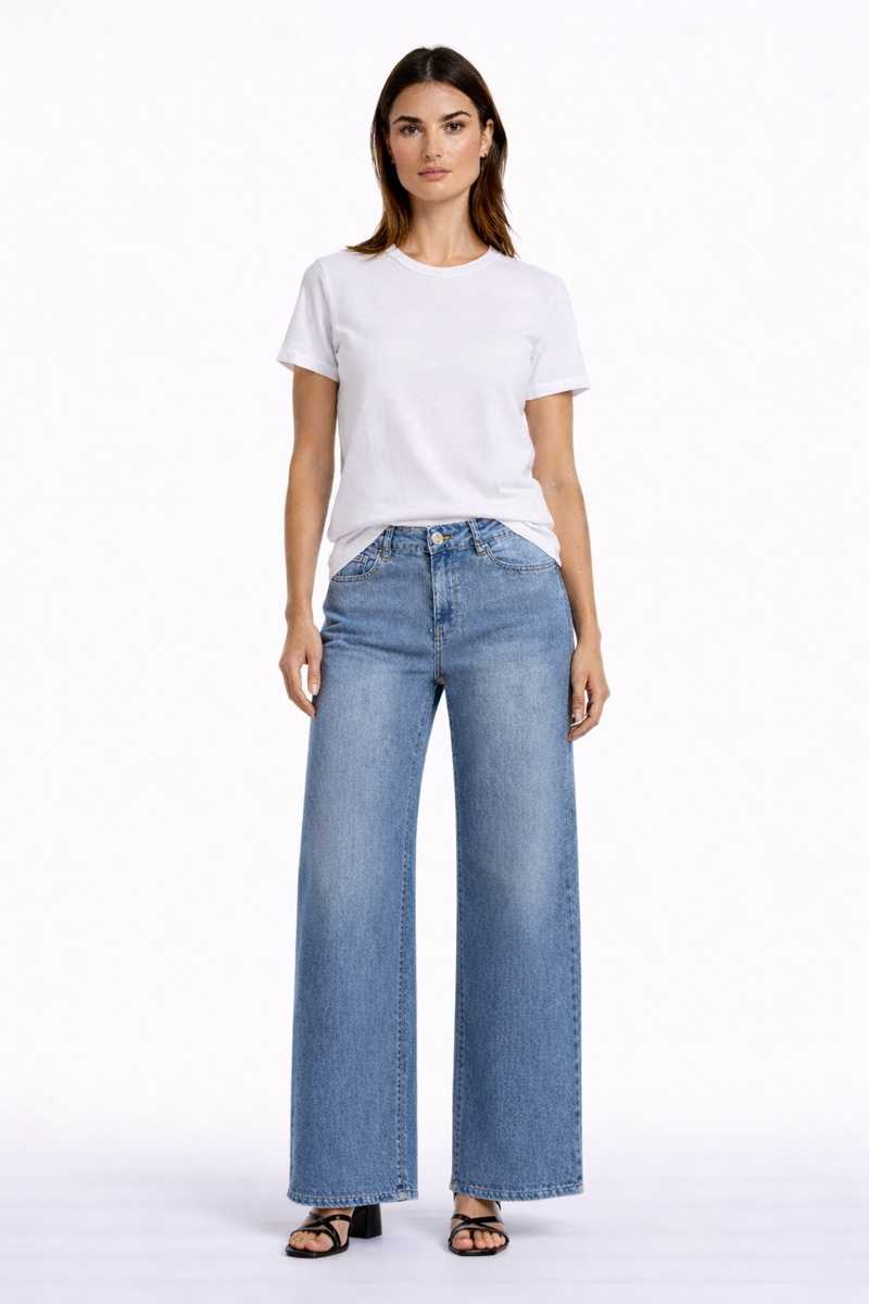 Jeans à jambe large Carreli