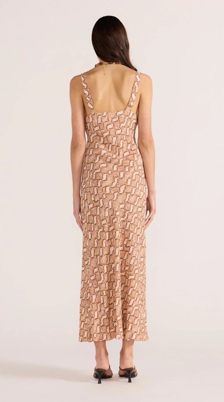 Robe Midi Col V Mink Pink 2502559