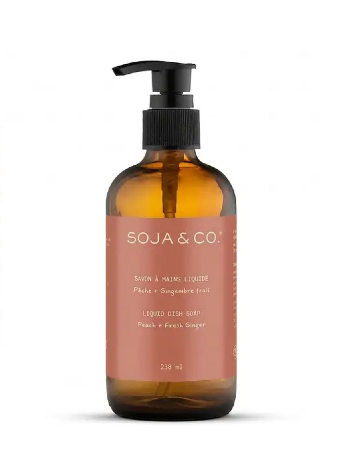 Savon à mains liquide | Pêche + Gingembre frais 238ml Soja & Co