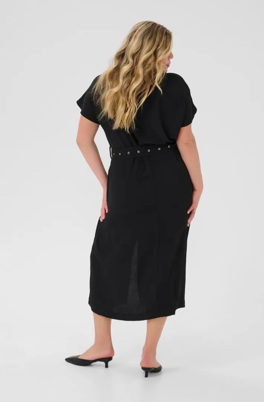 Robe Midi a Manche Court Kaffe Curve 10583434