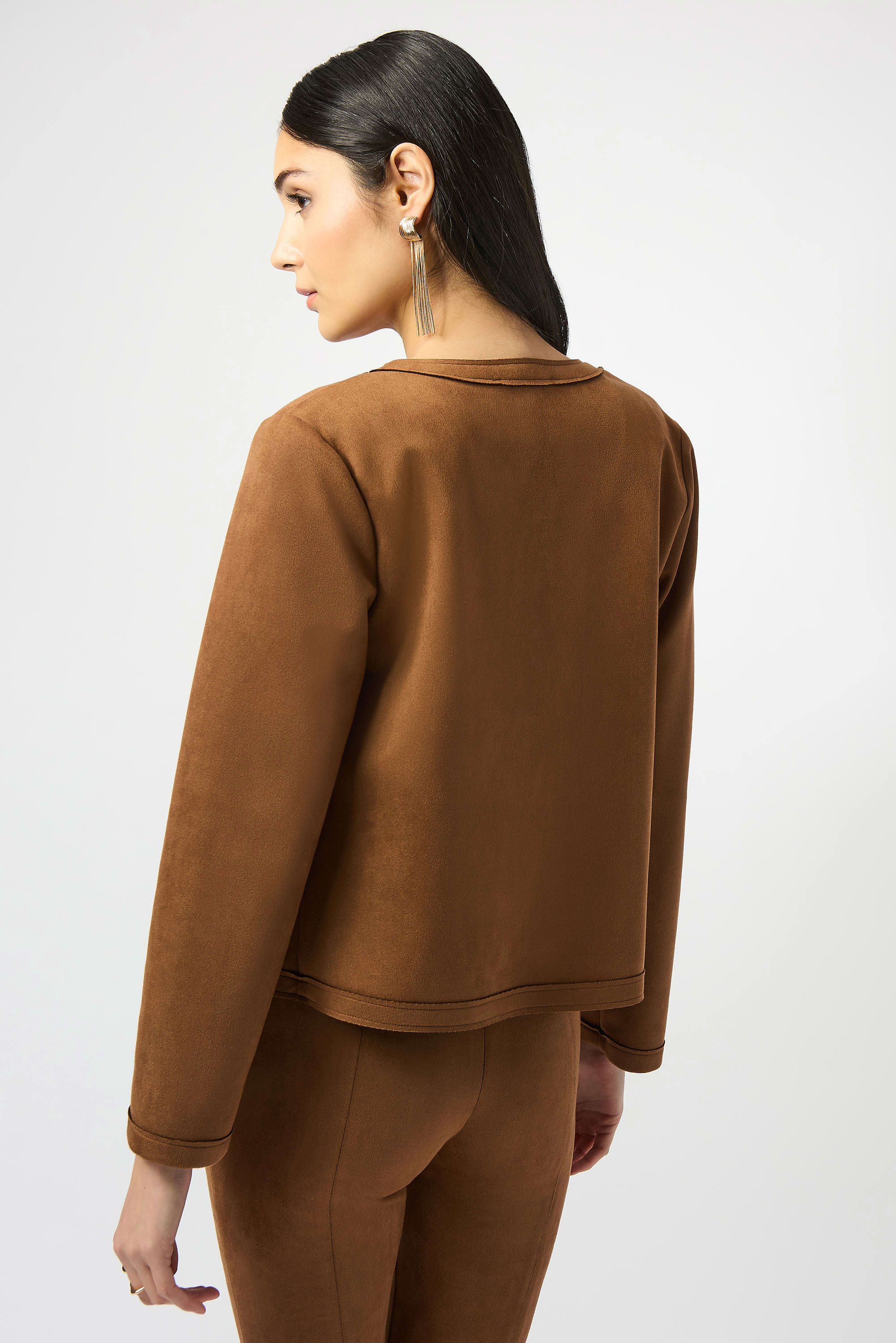 Veste droite en suédine scuba de Joseph Ribkoff 253173