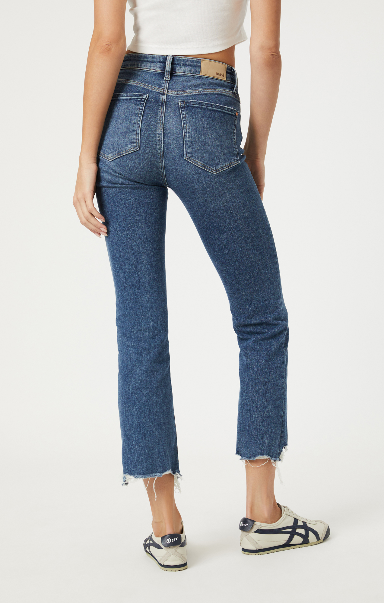 Jean Anika Cropped Flare Mavi Mid Flex Blue 26