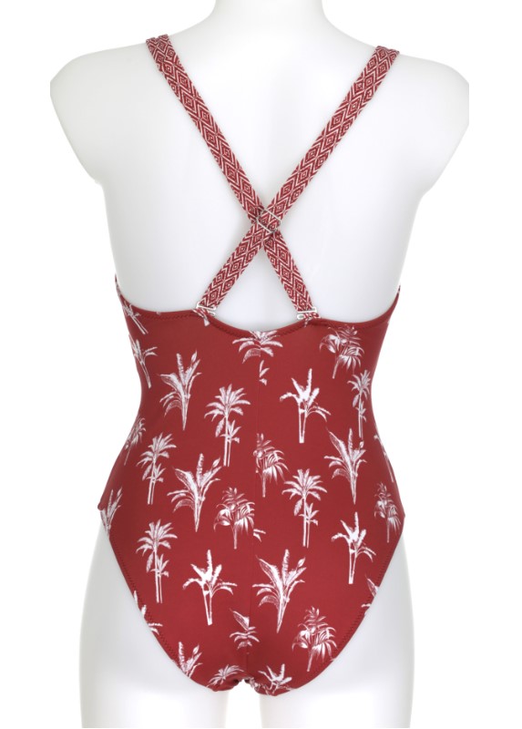 Maillot de Bain Imprimé Tropical Olympia 32602 