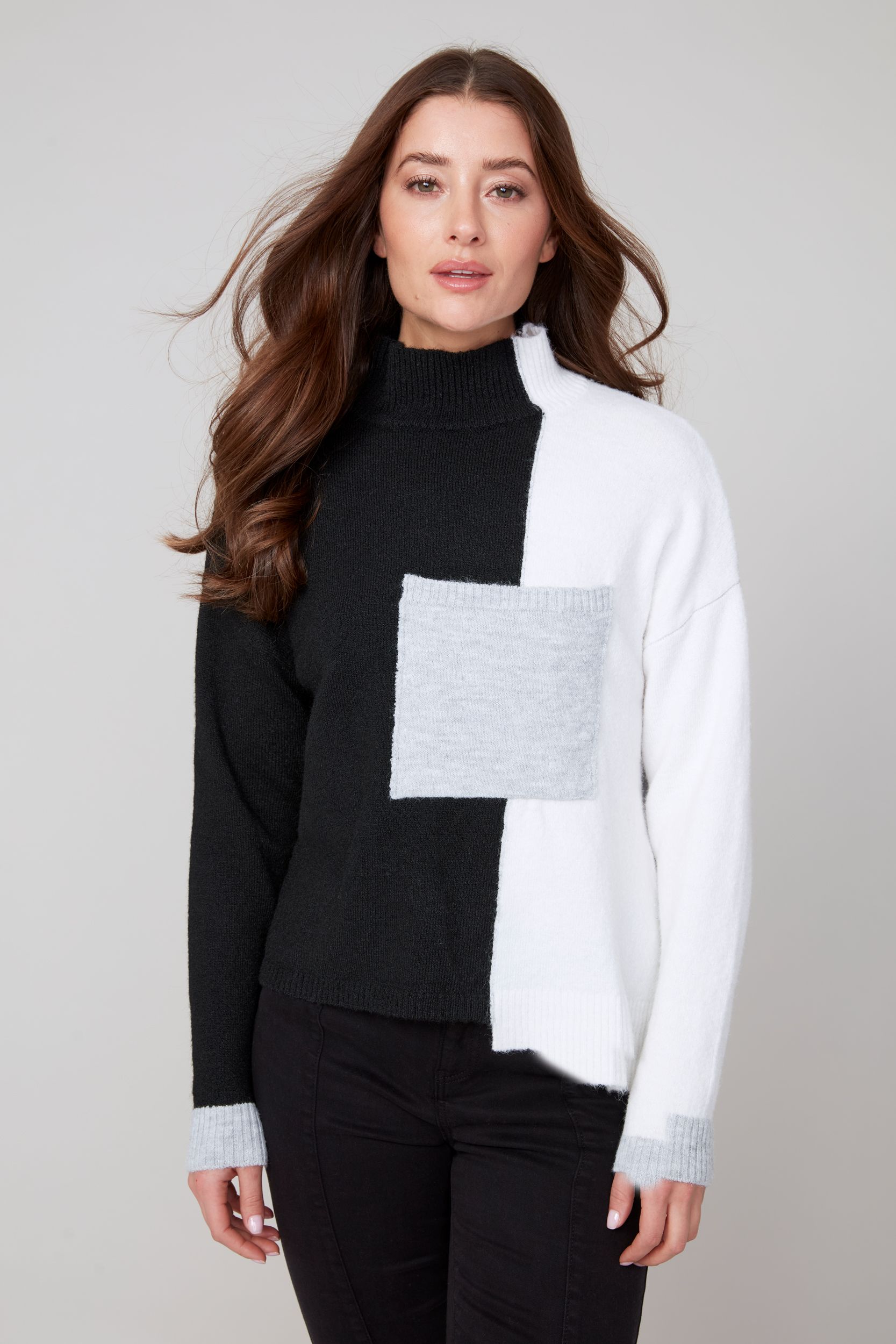 Pull avec col montant Renuar R6943